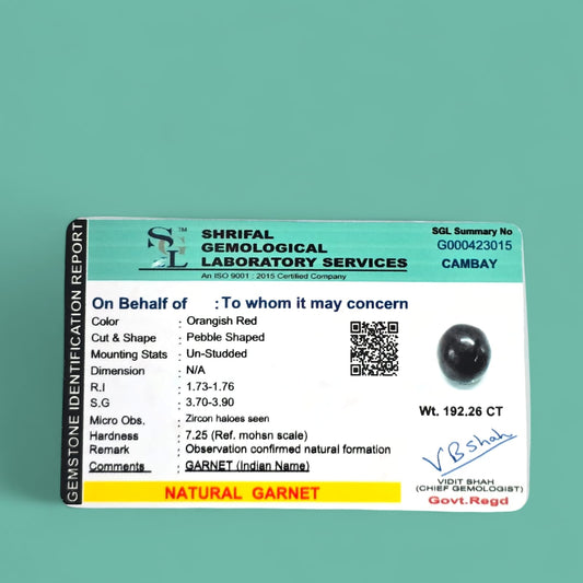गार्नेट टंबल स्टोन