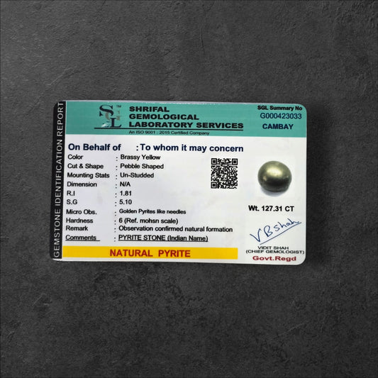 पाइराइट टंबल स्टोन