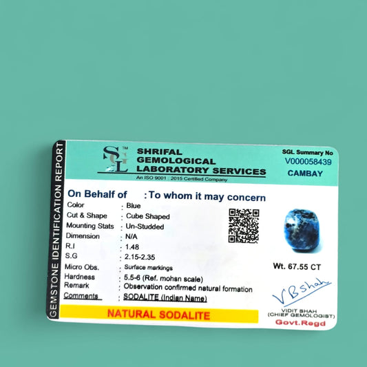 सोडालाइट टंबल स्टोन